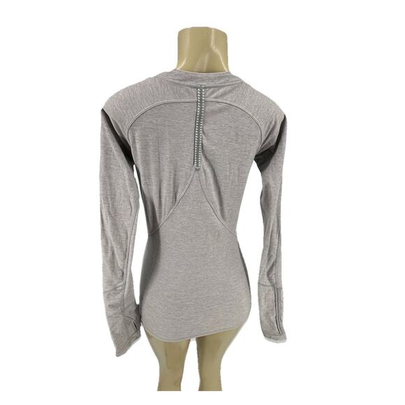 Lululemon Size 4 Women Love Some Run Long Sleeve Heathered Light Grey EF21 - Picture 5 of 10